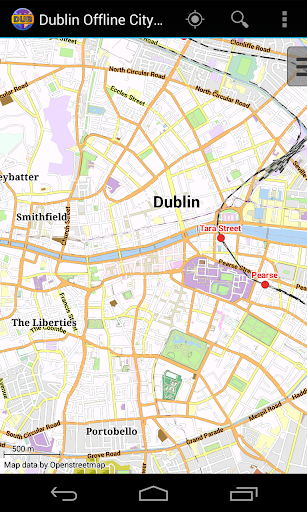 Dublin Offline City Map