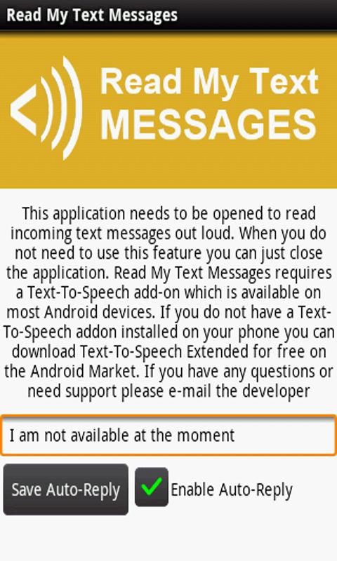 Read My Text Messages Screen 2