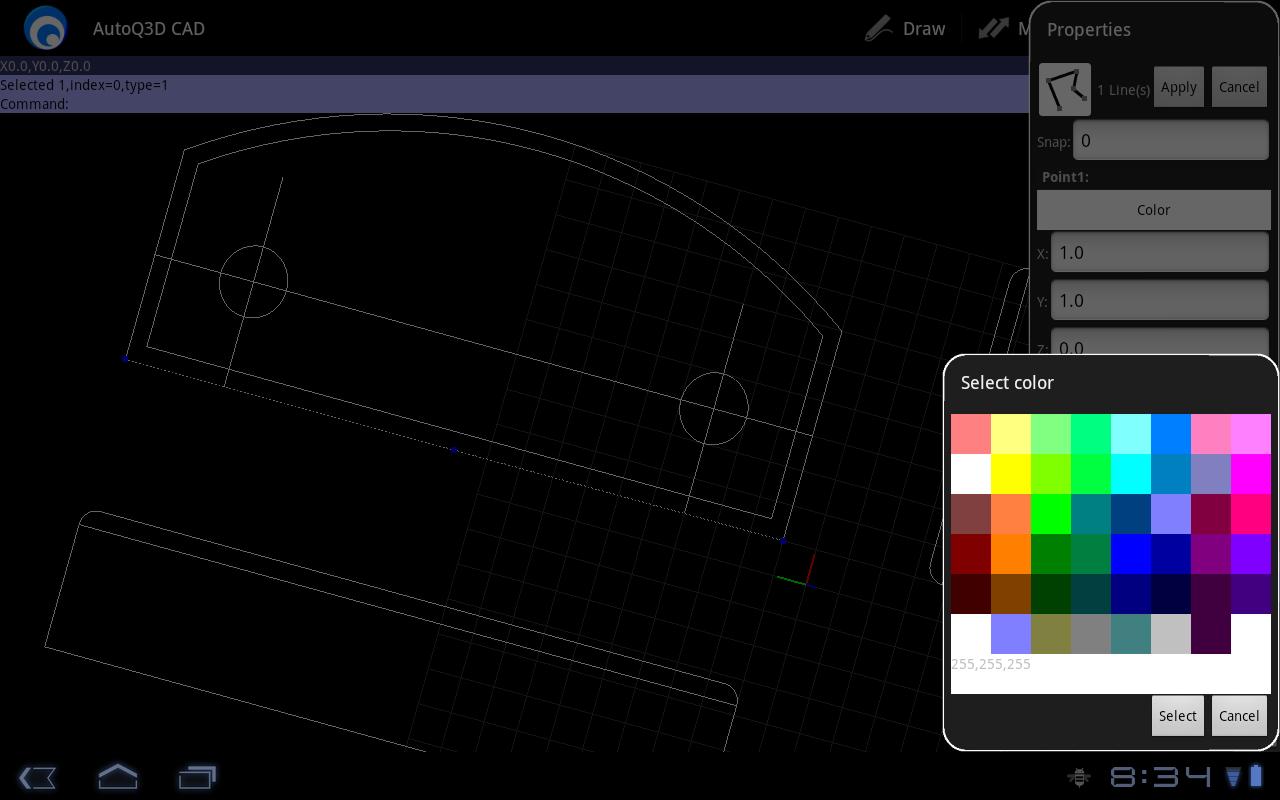 AutoQ3D CAD - screenshot