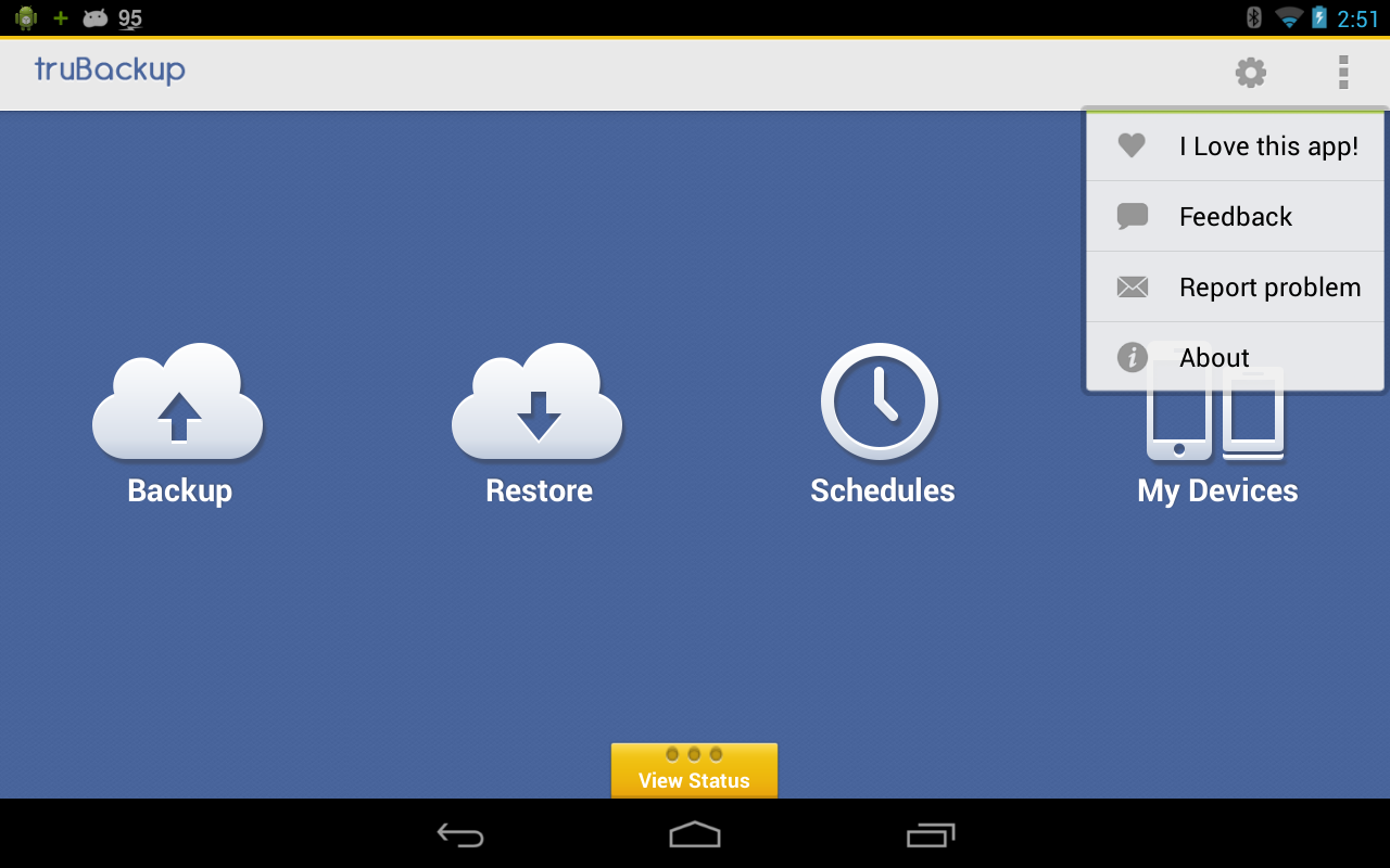 truBackup - Mobile Backup - screenshot