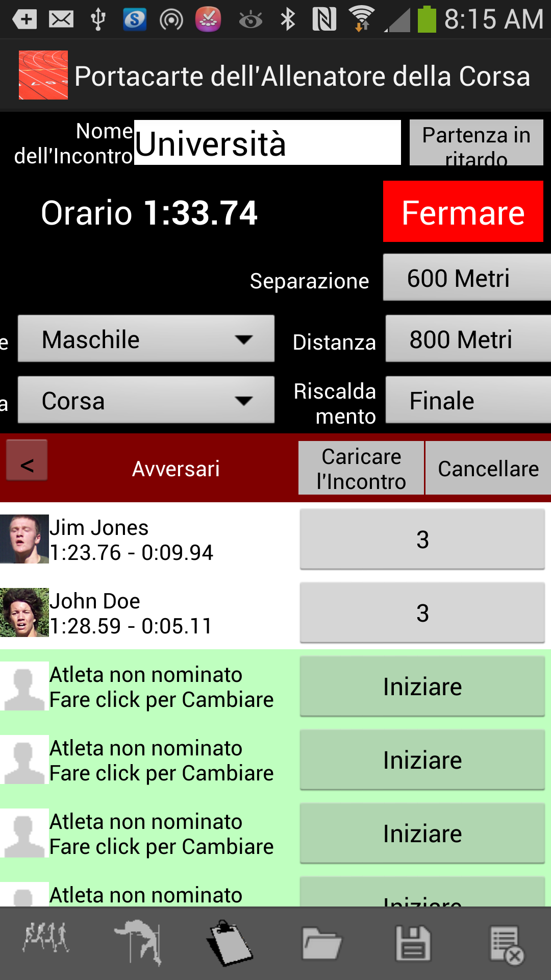 Android application Running Coachs Clipboard screenshort