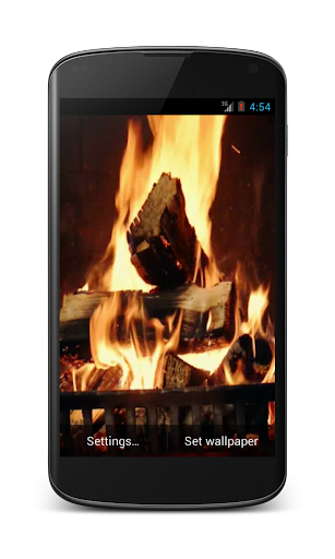 Fireplace Video Live Wallpaper