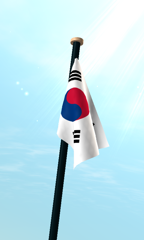 South Korea Flag 3D