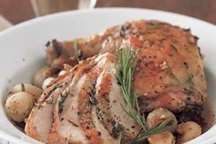 Roasted Chicken with Cipollini