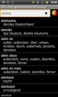 Portuguese-German offline dict Screenshots 1