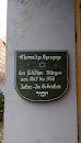 Gedenktafel an der ehemaligen Synagoge