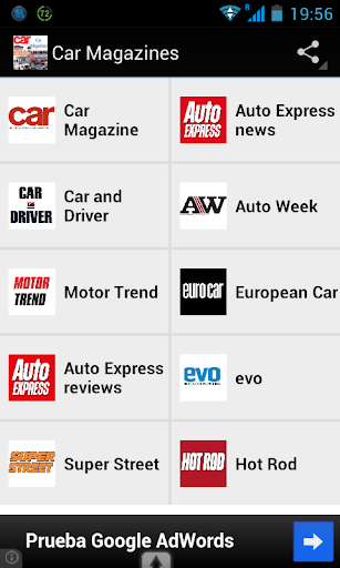 Car Magazines RSS reader