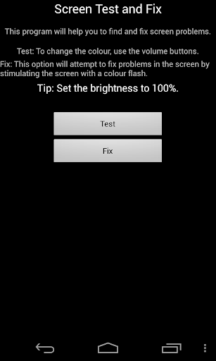 Screen Test and Fix
