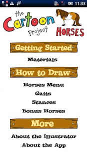 Drawing Horses: CartoonProject Screen 3