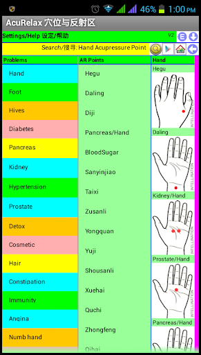 AcuRelax – 中英双语指压按摩和反射点App