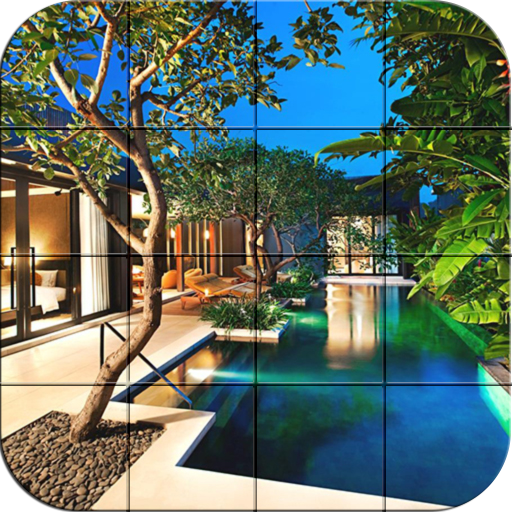 Swimming pools - Puzzle LOGO-APP點子