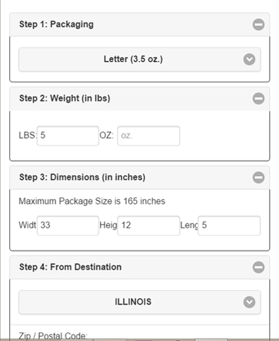 Mailing Rates