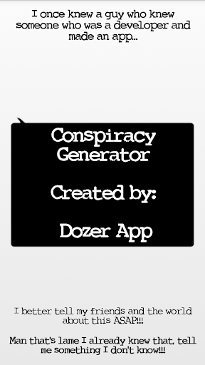 Conspiracy Theory Generator