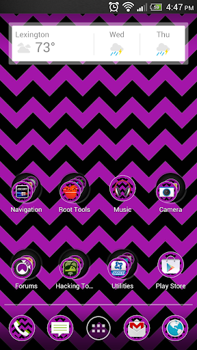 Chevron Black Purple Theme