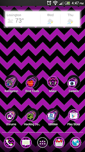 How to install Chevron Black Purple Theme 1.3 apk for pc