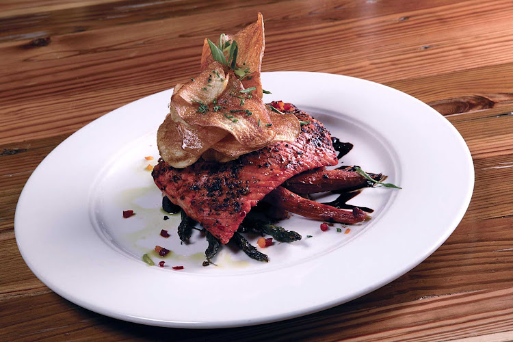 Lunch in Denali National Park can include fresh salmon.