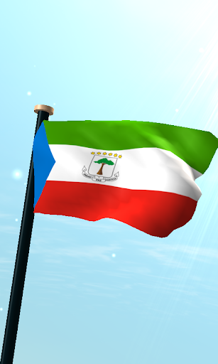 Equatorial Guinea Flag 3D