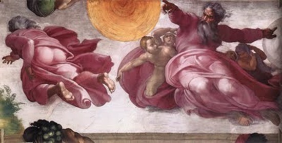 Poll Michelangelo Creation of the Sun, Moon, and Planets 1511