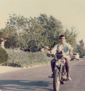 Dad on motorcycles