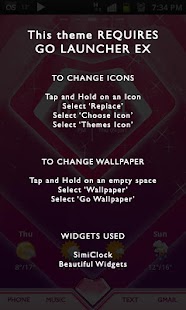 Lastest EMPRESS Go Launcher Ex Theme APK