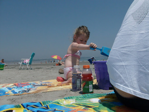 aaliyah on the beach