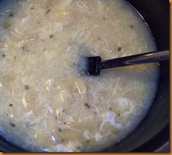 Egg Noodle Egg Drop Soup