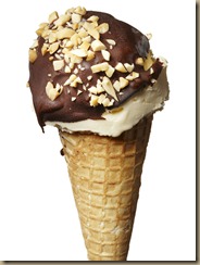 Homemade Ice Cream Sundae Cone
