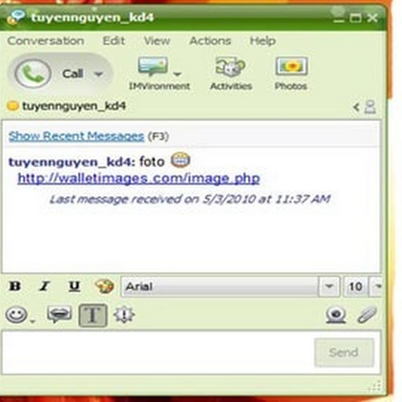 Cách phát hiện và diệt virus dính từ Yahoo Messenger