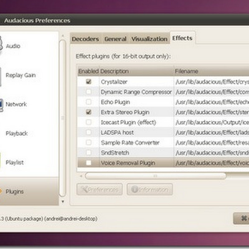 Hướng dẫn cài đặt Audacious 2.3.0 trong Ubuntu