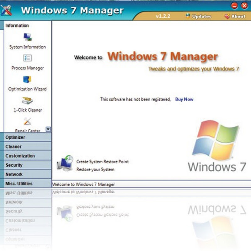 Tối ưu Windows 7 với W7M