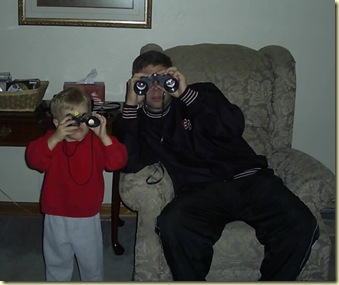 binoculars with daddy