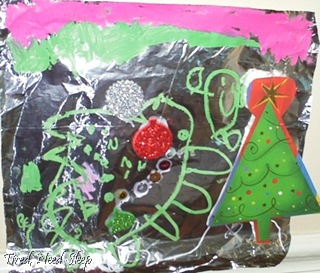 sparkly foil collages (3)