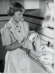 cleaning dishes