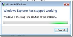 Windows Explorer Stopped Working error