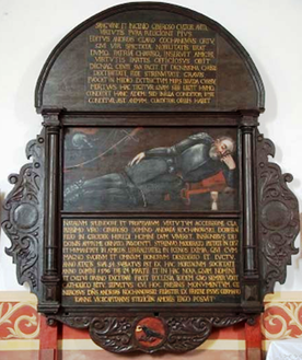 Monumento funerario con epitafio de Andrés Kochanowski de Korwin (1542-1596)