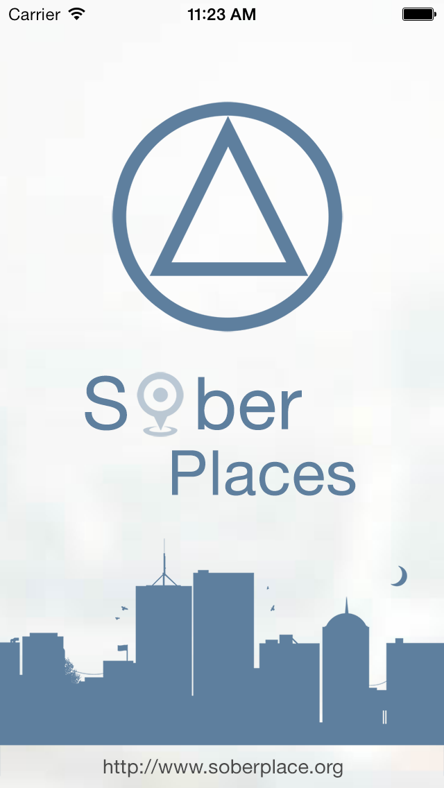 Sober Places Meeting Finder Screen 1