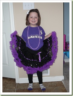Reagan - our Ravens cheerleader