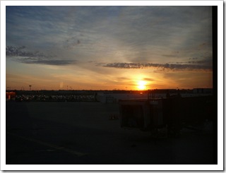 Sunrise at Sioux Falls airport