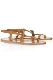 K Jacques St Tropez Jival flat leather sandals