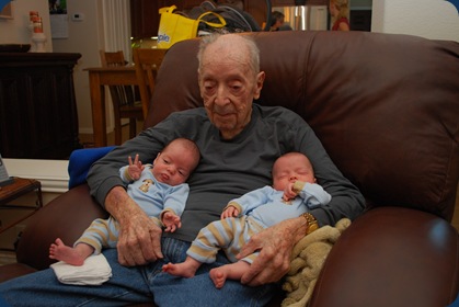 Granddad with the boys