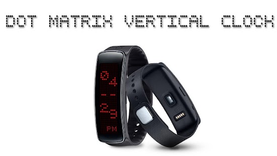 Dot Matrix V Clock For GearFit