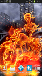 Skeleton Rider In Fire LWP