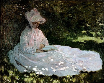 Monet_A_Woman_Reading_1872
