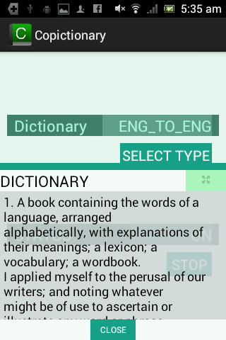Copictionary - Copy Dictionary