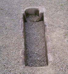 A grave seated in Bordesley Abbey, Redditch, Worcestershire