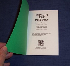 Why Not Eat Insects - book open