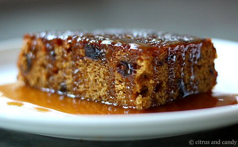 Sticky date pudding from Citrus and Candy