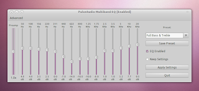 Linux system-wide Pulseaudio Equalizer