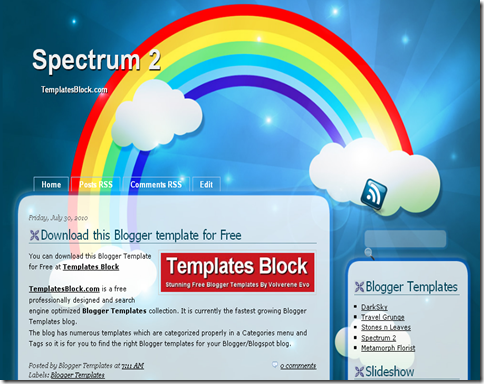 Spektrum 2 Blogger Template