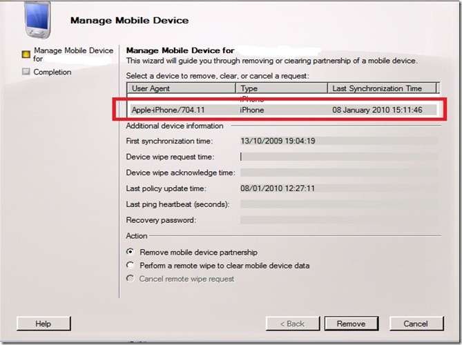 Manage Mobile Device